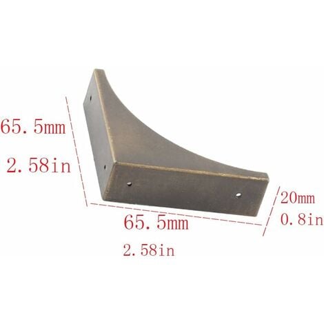 4Pcs Metal Corner Guard For Furniture, Antique Bronze Edge Guard ...