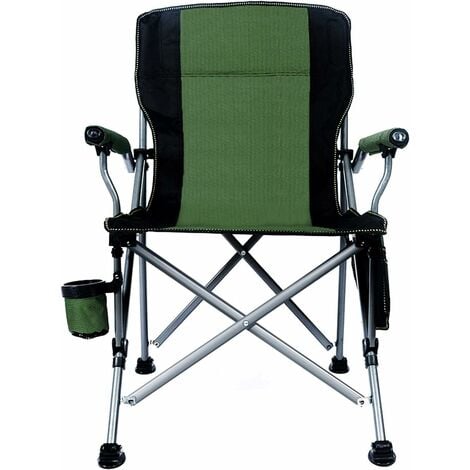 Folding Camping Chair Heavy Duty Support 330 lbs Outdoor Chairs with Arm  Rest Cup Holder and Portable Carrying Bag for Fishing Garden Picnic and  Travel,Green