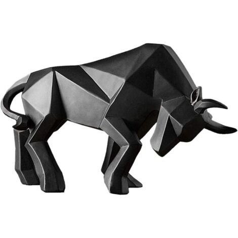 Bull Statue Ox Figurine Resin Bulls Sculpture Home Decoration Morden hotel Ox Ornament Cafe Animal Figurines Bull Sculpture