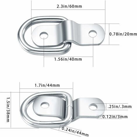 Stainless steel d hot sale ring anchor