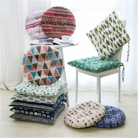 4 Seat cushions 40x40cm Chair cushions for indoor and outdoor use decoration of garden furniture Chair cushions. Round C