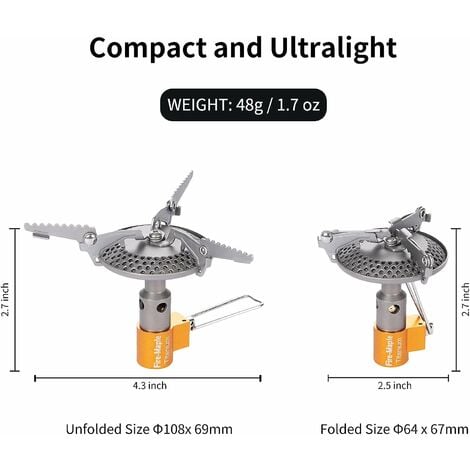 Mini backpacking outlet stove