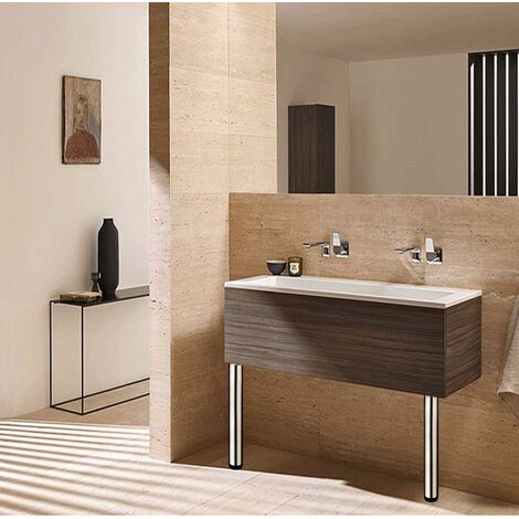 4 Adjustable Legs 300mm Height Thicken Cabinet Legs Table Legs Furniture Legs, Brushed Stainless Steel, Adjustable Height 0-15mm Come with Stainless Steel Screws