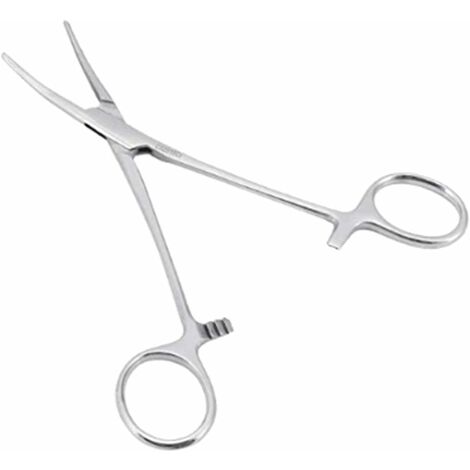 Hemostat Forceps,stainless Steel Cat Pet Scissors,ear Hair Clip, Fishing  Scissors Tools(16cm Curved)