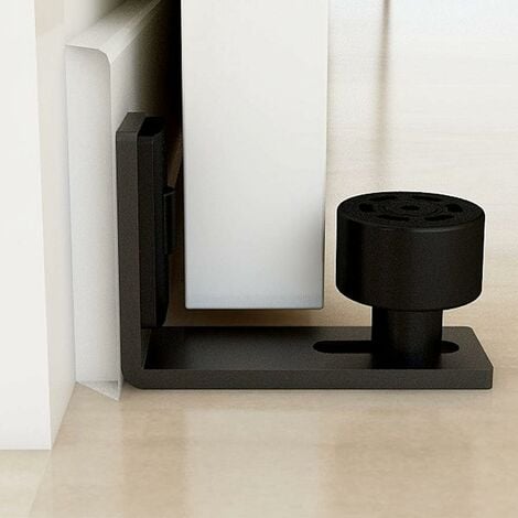 Adjustable Floor Guide Black Bottom Guide For Sliding Wooden Door Wall ...