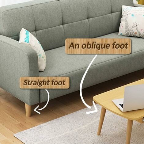 Set Of 4 Solid Hardwood Furniture Legs – 4 Inch Sofa/Cabinet Replacement Feet With Felt Pads