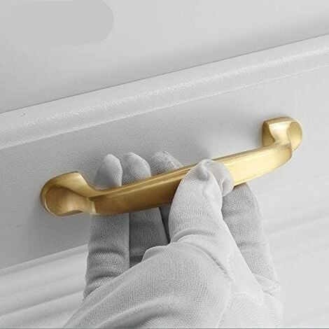 10pcs Gold Cupboard Handle 128mm-Furniture Handle Kitchen Cabinet Door Cupboard Pulls