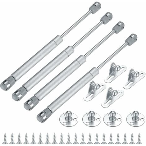 4 Pieces Hydraulic Gas Struts, 100N/10KG Hydraulic Cabinet Struts Spring  Gas Shock Absorbers Pneumatic Arm for Kitchen Cabinet Cabinet Door Lift