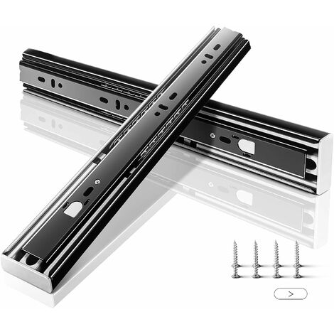 VEVOR 30 Heavy Duty Drawer Slides, Locking Drawer Slides 500lbs Load  Capacity Long Full Extension Drawer Slide 1 Pair Side Mount Ball Bearing  Drawer