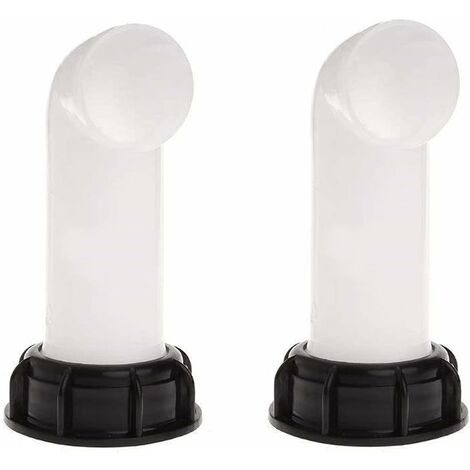 2 pcs Water Tank Adapter, Water Tank Valve, IBC Drain Tank Adapter for IBC Water Tanks, Tonnage Valves, Agricultural Irrigation, Pipelines, Plastic, 60 MM(White) (1/5)