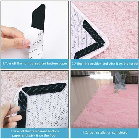 Anti-slip Mat For Carpet, 16 Pieces Carpet Stickers Washable And Reusable,  Carpet Corner Non-slip