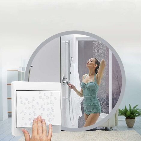 Self-powered wireless switch, battery-free, wireless remote control for lights and electrical appliances, waterproof and safe, can be installed directly in a bathroom, etc. (1 TB 2)