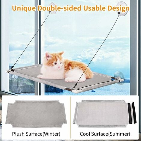 Cat Window Perch Hammock Seat Large Cats Cat Bed for Indoor Cats Space  Saving