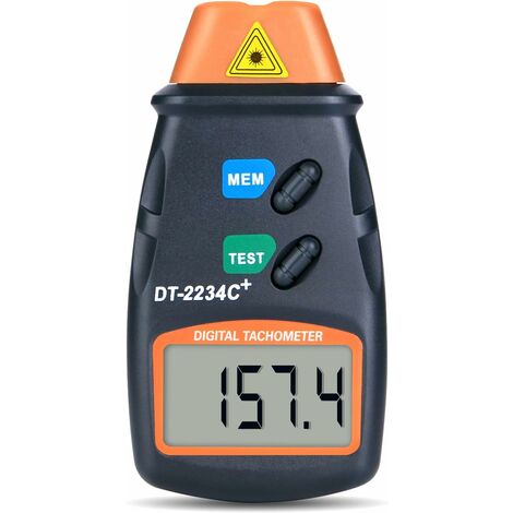 Professional Digital Tachometer, Non Contact Digital Laser Photo Tachometer RPM Tach