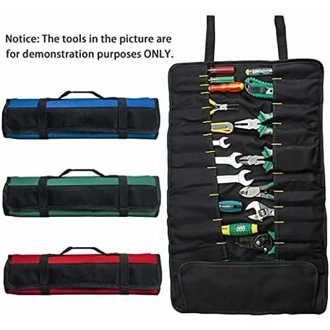 Tool Bag Tool Roll Multifunction Tool Roll Up Bag Wrench Organizer