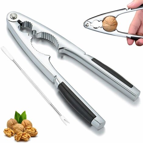 Nut Cracker, Nut Tongs, Walnut Cracker, Nut Cracker, Nutcracker Metal Nut  Cracker Suitable for Walnuts, Walnuts, Hazelnuts, Almonds, Brazil Nuts or  Other Nuts