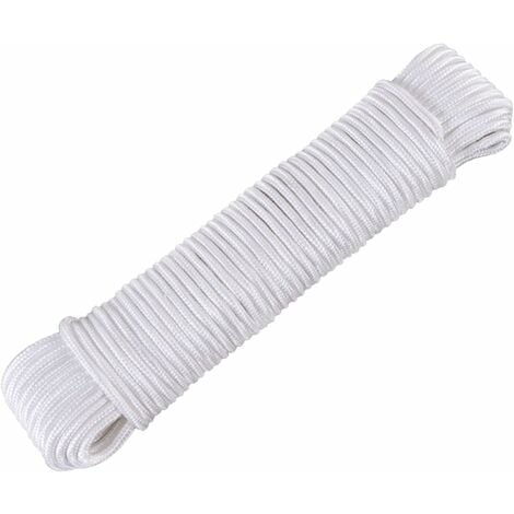30M/100Ft Clothes Washing Line Outdoor, 6mm Heavy-duty Cotton Rope