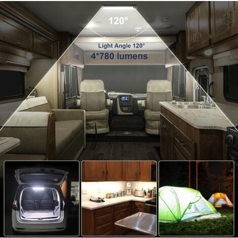 12V-80V 108 LED Strip SMD Car Ceiling Light for Motorhome Motorhome Bus  Caravan Kitchen Bathroom