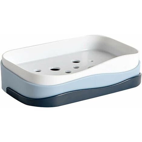Bathroom Soap Dish, Flip-top Soap Box, Wall-mounted No-drilling Soap Holder  With Drainage