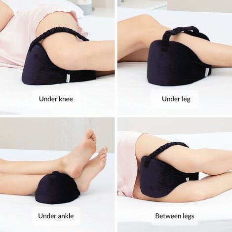 ASAB Knee Pillow Sciatica Pain Relief Cushion Knee Pillow For Sleeping On  Side Memory Foam Leg Contour Cushion Back Pain Leg And Hip Support Pillow