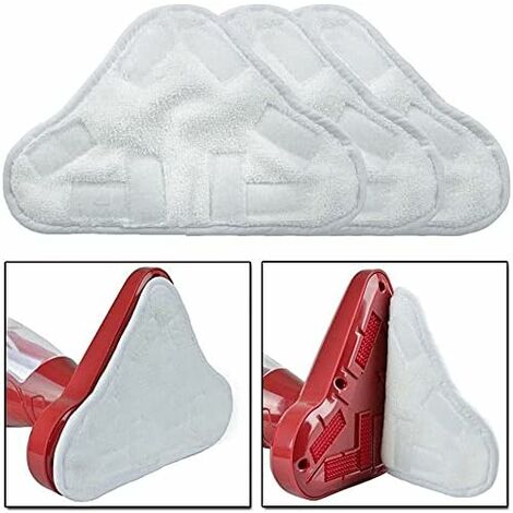 Set of 6 washable microfiber cloths for H2O H20 X5 steam mop