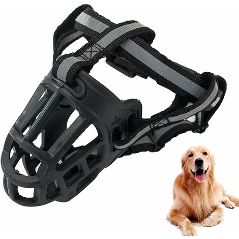 Pet Muzzle Resin Rubber Basket Muzzle for Dogs Breathable Mouth