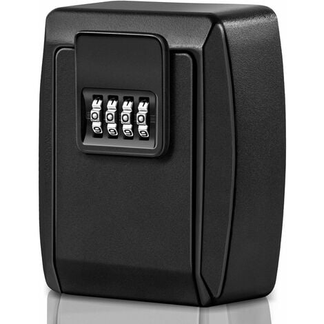 Large Key Safe Wall Mounted Key Lock Box 4 Digit Combination Resettable, Outdoor Key Safe Box Secure Key Storage Waterproof Key Cabinet For Home Garage Airbnb Gym,Mounting Kit included