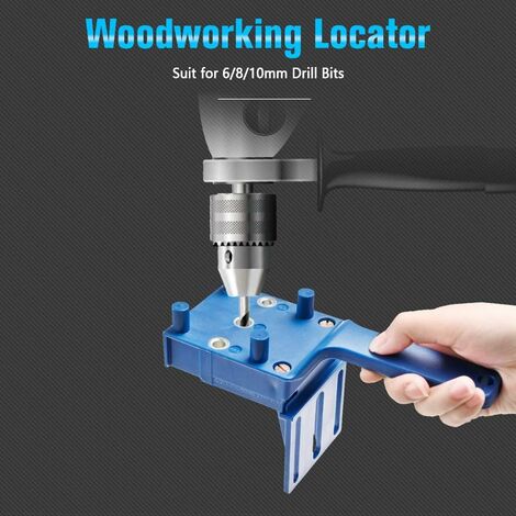 Handheld Woodworking Dowel Jig Set - 41pcs ABS Doweling Hole Saw Tools For DIY Home Projects - View #12