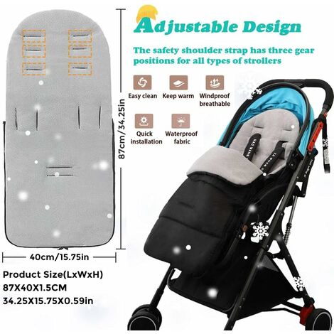 Stroller bunting clearance and footmuff