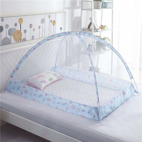 Portable baby crib with mosquito clearance net