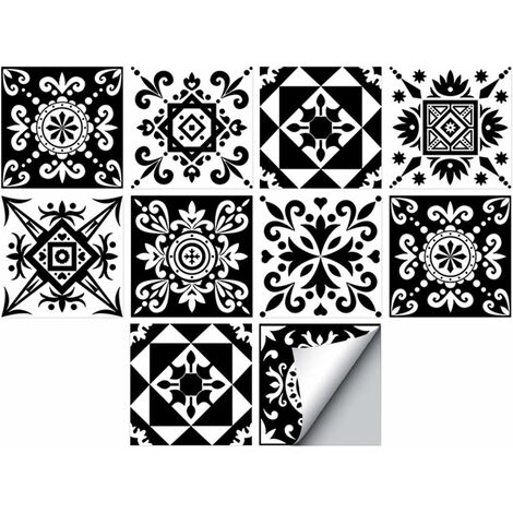 20 Sheets Wall Tile Stickers 15cm X 15cm, 2D Waterproof Adhesive Cement  Tile, Backsplash Tile Stickers for Kitchen, Bathroom Home Decor