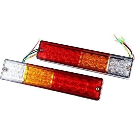 2pcs LED Rear Reversing Lights Indicator Lamp 20 LEDs 12V 24V High ...