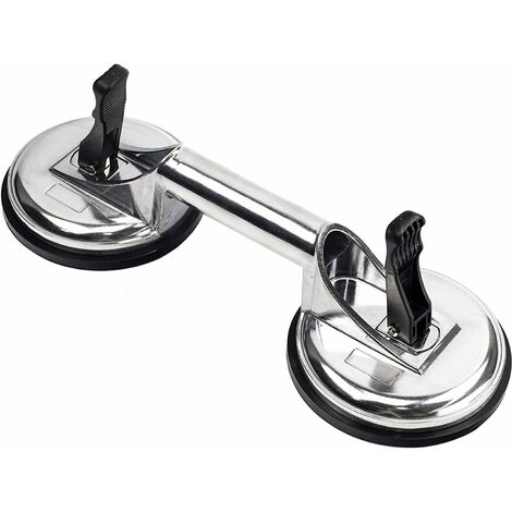 Suction Cups Lifter,Heavy Duty Aluminum Vacuum Grips Plate Suction Cup for Moving Large Glass/Floor Gap Fixer/Dent Puller/Tile,Lifting Pad (1/5)