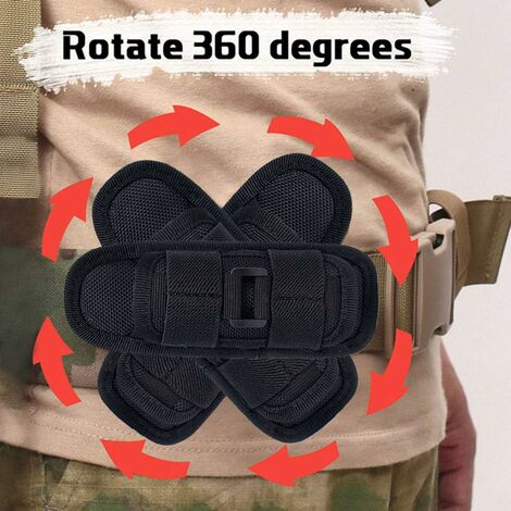 360° Tactical Flashlight Holster – Nylon Holder For Police, Military, Security Belt