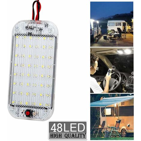 Pack 12V 85V 48 LED Interior LED Lights Interior Lighting for Car RV Truck  Boat Caravan