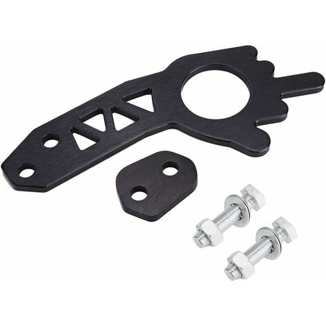 Tow Hook, Universal Black Car Front/Rear Tow Hook Set, Suitable for Most  Car Towing Eyes