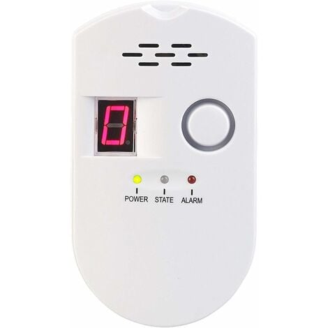Natural gas detector: Plug-in Multi-gas detector for Natural gas and LPG, 85, for Carbon monoxide, Natural gas & LPG, 85 DB (gas sensor)