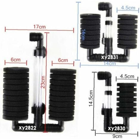 Aquarium Fish Tank Filter Shrimp Pool Air Pump Biochemical Sponge ...