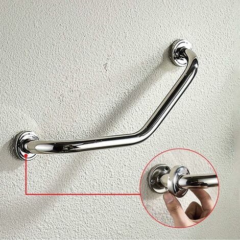 304 stainless steel bathroom handrail shower handrail bathtub handrail elderly bathroom handrail，Bath Handle 45 cm Wall-Mounted Grab Bar Wall-Mounted Towel Bar Elderly，Bathroom Grab Bar for Elderly/Pr