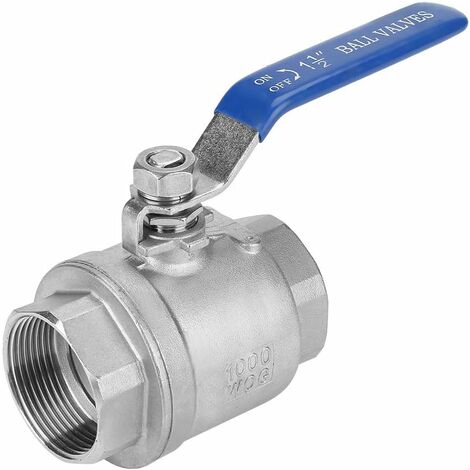 Ball Valve 1-1/2 DN40 1000 WOG Ball Valves Female Thread 304 Stainless ...