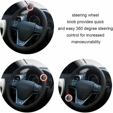 Adjustable Steering Wheel Spinner Knob Universal Fit for Most Vehicles