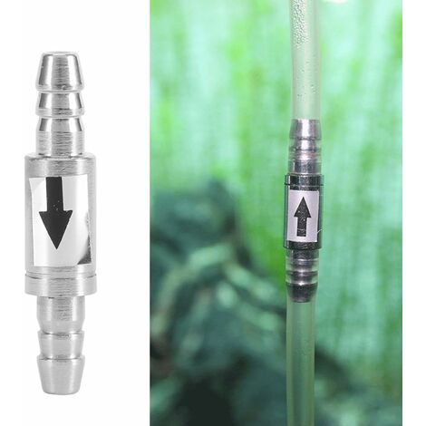 Clscea Stainless Steel CO2 Diffuser For Aquarium - 20cm Length With Ceramic Disc & Built-in Check Valve