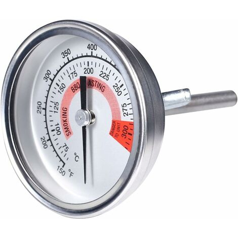 Stainless Steel Oven Thermometer BBQ Grill Smoker Thermometer