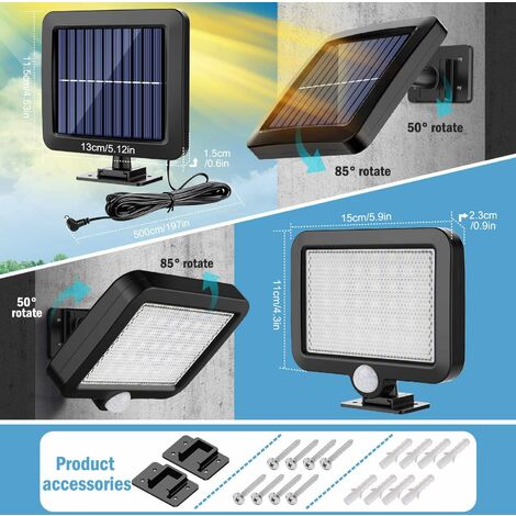 Multifunctional solar led flood shop light