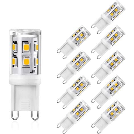 (Pack of 10) LED G9 Light Bulb (Lamp) 3.5W 350LM 4000K