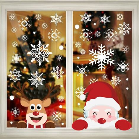 Christmas Window Decoration Stickers - 248 PCS Christmas Window