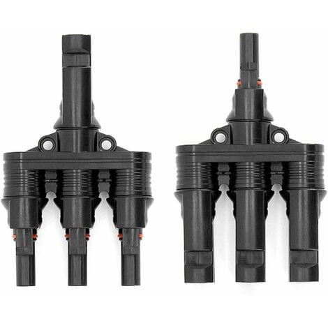 MC4T - Coppia Connettori MC4 a Y per parallelo M+F - [MC4T]