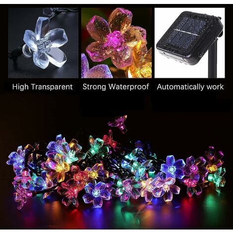 Color changing deals solar rope lights