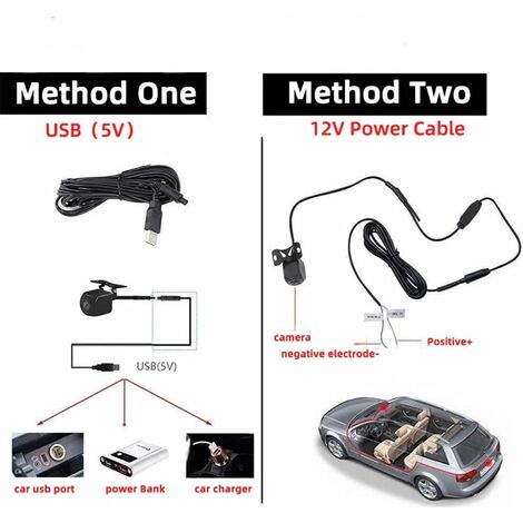 Wifi Wireless IP67 Waterproof Car Rear-view Camera For iOS / Android Black  