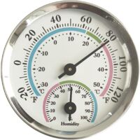 Thermo hygrometer, temperature hygrometer, indoor thermometer and indoor hygrometer, for indoor or outdoor, high temperature resistant (color)